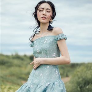 Maki turquoise dress